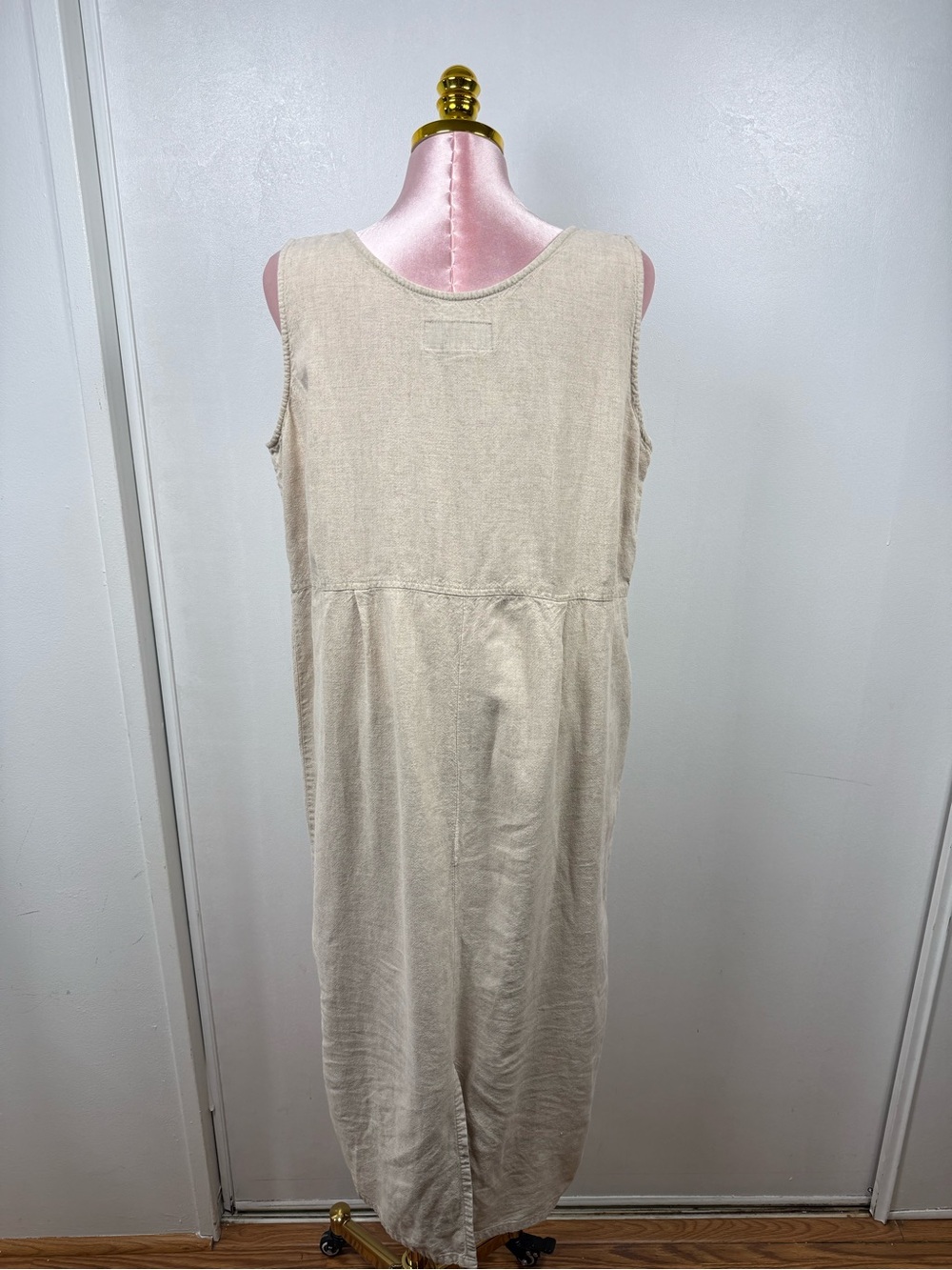 BICÉ by Sag Harbor Linen Blend Embroidered Midi Dress 1X - Picture 7 of 12